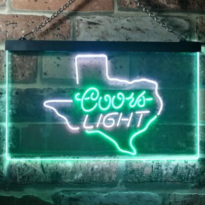 Coors Light Texas Map LED Neon Sign neon sign LED