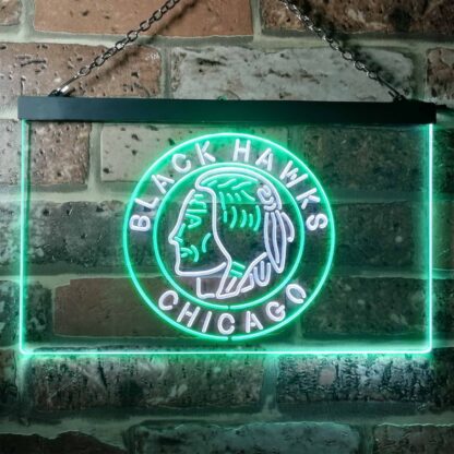 Chicago Blackhawks Logo 2 LED Neon Sign neon sign LED