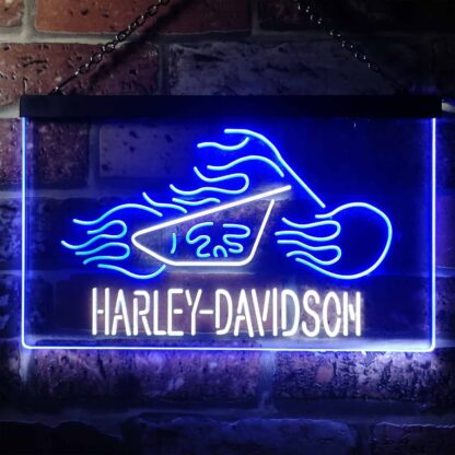 Harley Davidson Fire Bike LED Neon Sign neon sign LED