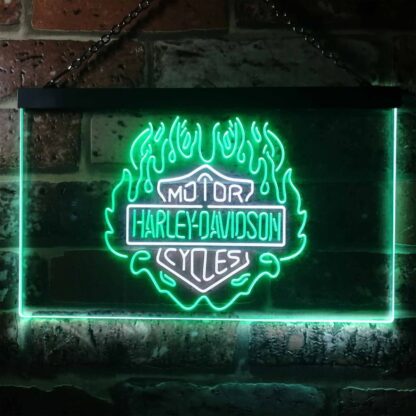 Harley Davidson Fire LED Neon Sign neon sign LED