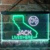 Jack Daniels Jack Lives Here California LED Neon Sign