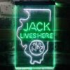 Jack Daniels Jack Lives Here Illinois LED Neon Sign