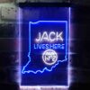 Jack Daniels Jack Lives Here Indiana LED Neon Sign