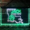 Jack Daniels Jack Lives Here Louisiana LED Neon Sign
