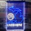 Jack Daniels Jack Lives Here Michigan LED Neon Sign