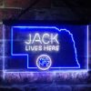 Jack Daniels Jack Lives Here Nebraska LED Neon Sign