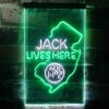 Jack Daniels Jack Lives Here New Jersey LED Neon Sign