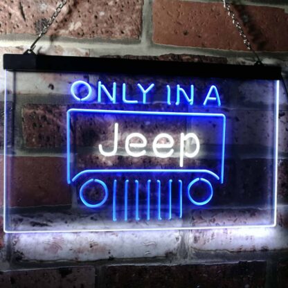 Jeep Only in A Jeep 3 LED Neon Sign neon sign LED