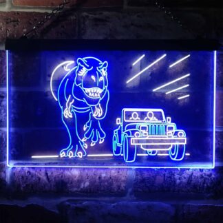 Jurassic Park Jeep Chase LED Neon Sign neon sign LED
