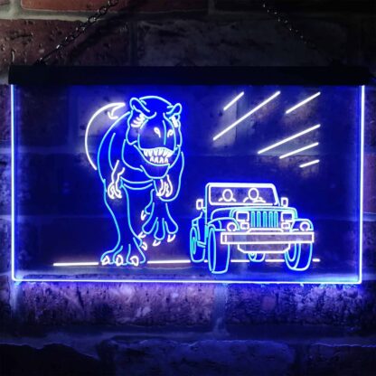 Jurassic Park Jeep Chase LED Neon Sign neon sign LED