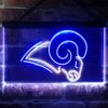 Los Angeles Rams Logo LED Neon Sign Legacy Edition