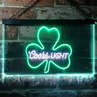 Coors Light Clover Shamrock LED Neon Sign neon sign LED