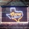Coors Light Texas Map LED Neon Sign
