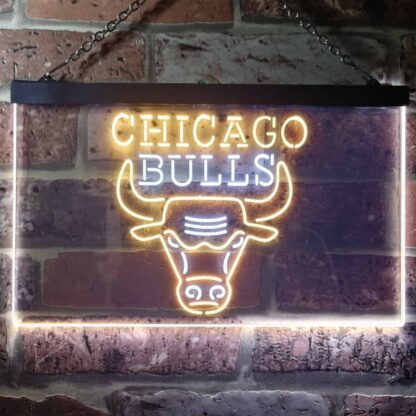 Chicago Bulls Logo 1 LED Neon Sign - Legacy Edition neon sign LED