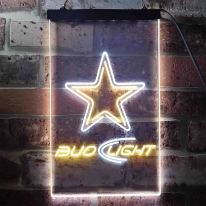 Dallas Cowboys Bud Light 2 LED Neon Sign neon sign LED