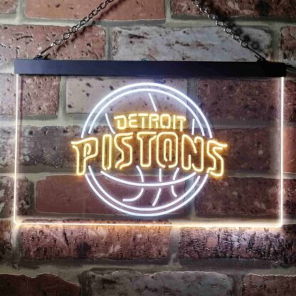 Detroit Pistons Logo LED Neon Sign neon sign LED