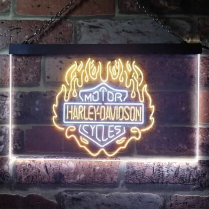 Harley Davidson Fire LED Neon Sign neon sign LED