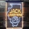 Jack Daniels Jack Lives Here Illinois LED Neon Sign