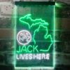 Jack Daniels Jack Lives Here Michigan LED Neon Sign