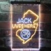 Jack Daniels Jack Lives Here New Jersey LED Neon Sign