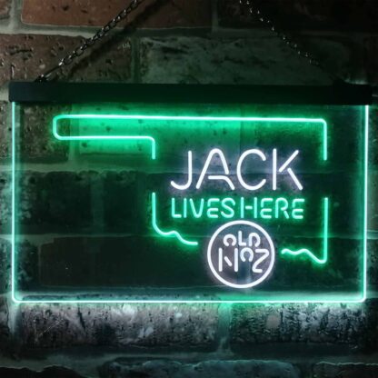 Jack Daniel's Jack Lives Here - Oklahoma LED Neon Sign neon sign LED