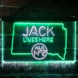 Jack Daniel's Jack Lives Here - South Dakota LED Neon Sign neon sign LED
