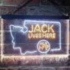 Jack Daniels Jack Lives Here Washington LED Neon Sign