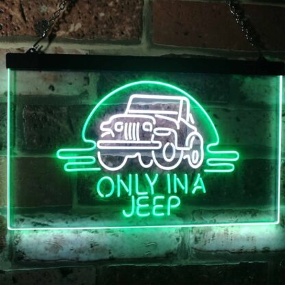 Jeep Only in A Jeep 2 LED Neon Sign neon sign LED