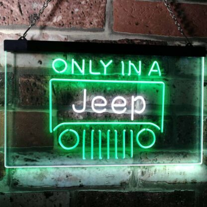 Jeep Only in A Jeep 3 LED Neon Sign neon sign LED