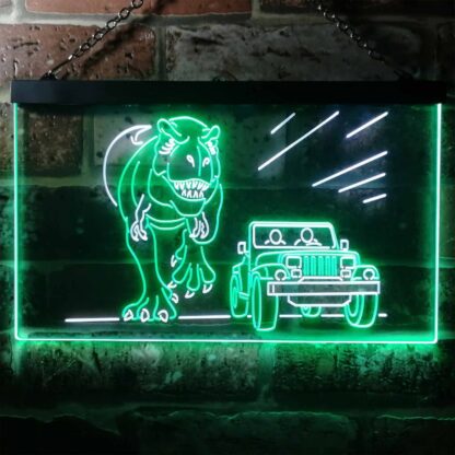 Jurassic Park Jeep Chase LED Neon Sign neon sign LED