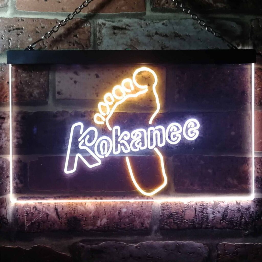 Kokanee Beer Footprint LED Neon Sign neon sign LED sign shop