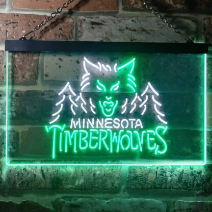 Minnesota Timberwolves Logo 1 LED Neon Sign - Legacy Edition neon sign LED