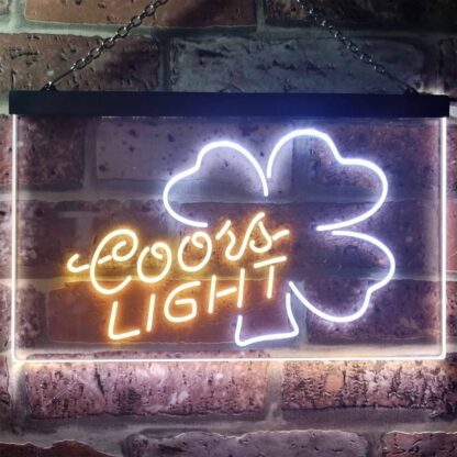 Coors Light Clover 2 LED Neon Sign neon sign LED