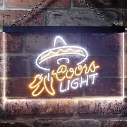 Coors Light Sumbrero LED Neon Sign neon sign LED