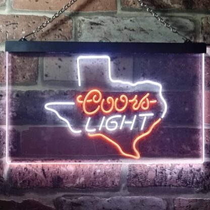 Coors Light Texas Map LED Neon Sign neon sign LED