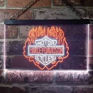Harley Davidson Fire LED Neon Sign neon sign LED