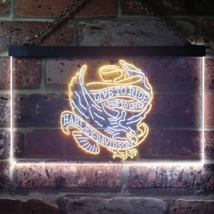 Harley Davidson Live to Ride Eagle LED Neon Sign neon sign LED