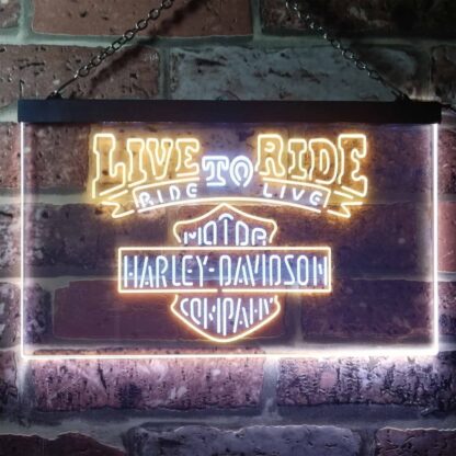 Harley Davidson Live to Ride LED Neon Sign neon sign LED
