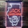 Jack Daniels Jack Lives Here Illinois LED Neon Sign