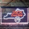 Jack Daniels Jack Lives Here Kentucky LED Neon Sign