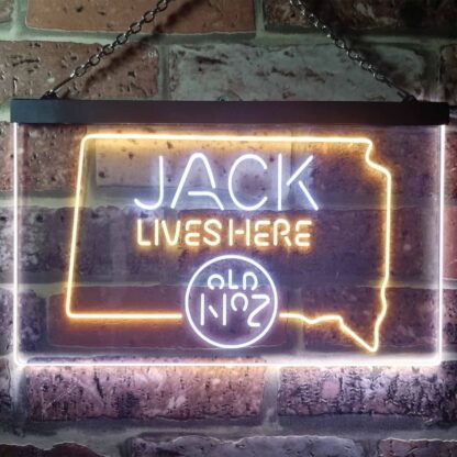 Jack Daniel's Jack Lives Here - South Dakota LED Neon Sign neon sign LED