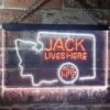 Jack Daniels Jack Lives Here Washington LED Neon Sign
