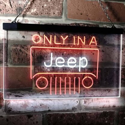 Jeep Only in A Jeep 3 LED Neon Sign neon sign LED