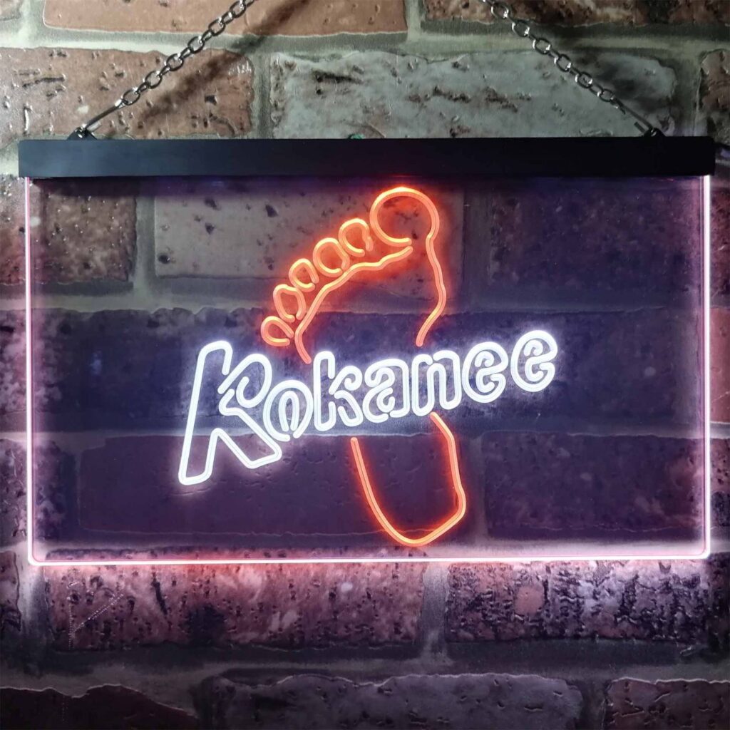 Kokanee Beer Footprint LED Neon Sign neon sign LED sign shop