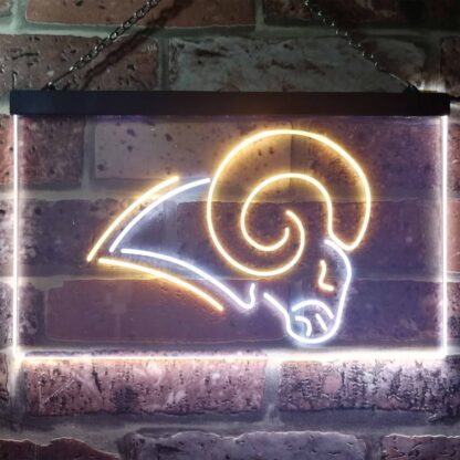 Los Angeles Rams Logo LED Neon Sign - Legacy Edition neon sign LED