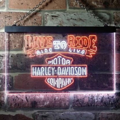 Harley Davidson Live to Ride LED Neon Sign neon sign LED