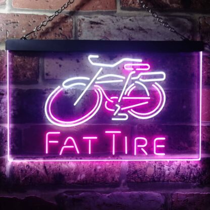 Fat Tire Bicycle Logo LED Neon Sign neon sign LED