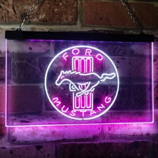 Ford Mustang Bars Logo LED Neon Sign neon sign LED