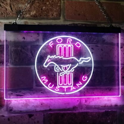 Ford Mustang Bars Logo LED Neon Sign neon sign LED