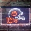 Chicago Bears Helmet Miller Lite LED Neon Sign